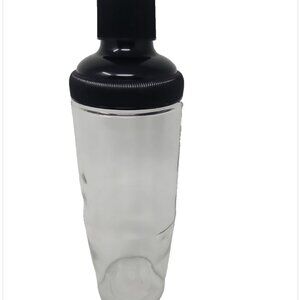 Vintage 1960s Royal Crown Anchor Hocking Glass Cocktail Martini Bar Shaker L 166